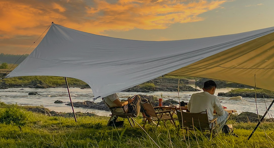 Safari camp setup